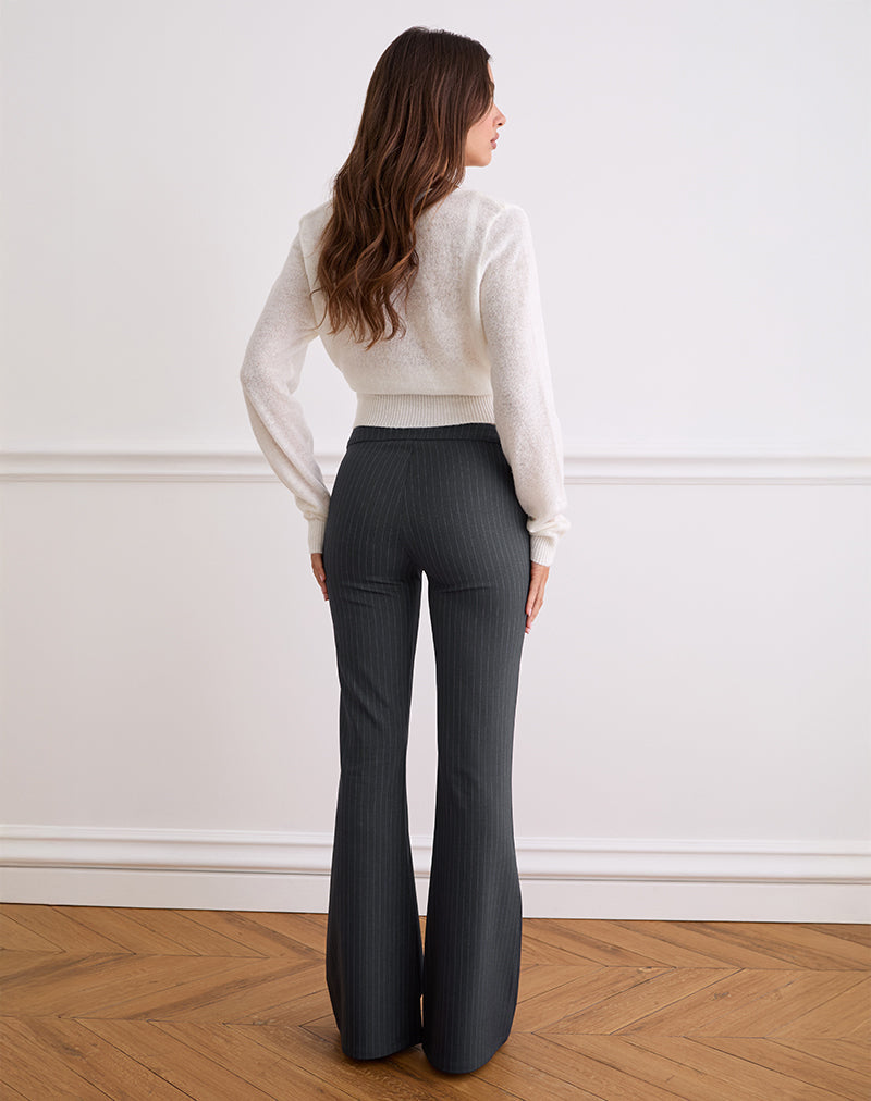 Malvinas Trouser in Tailoring Grey Stripe