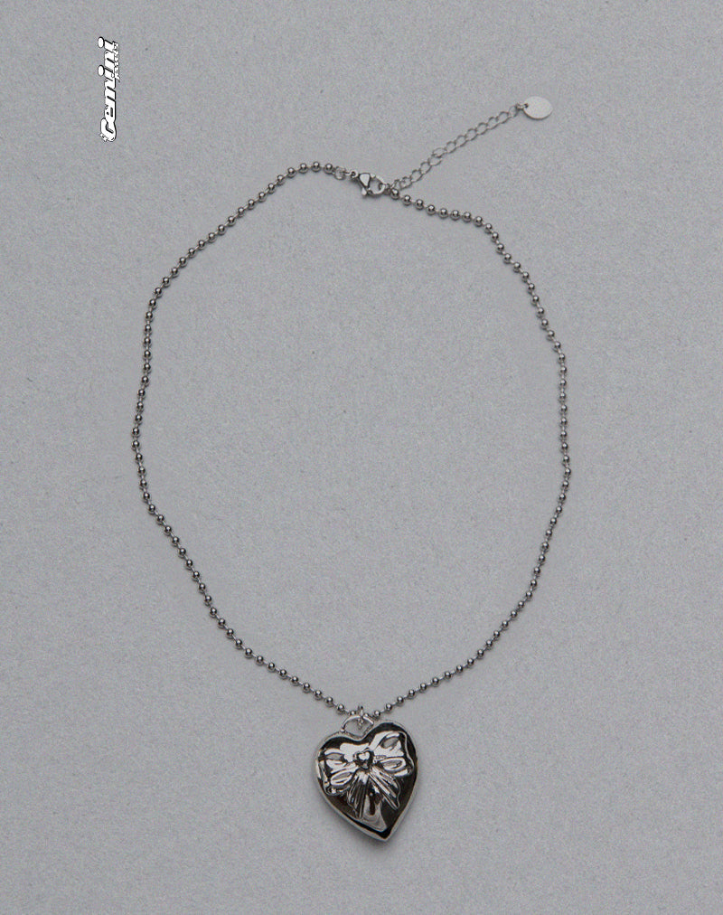 Matilda Silver Heart Necklace