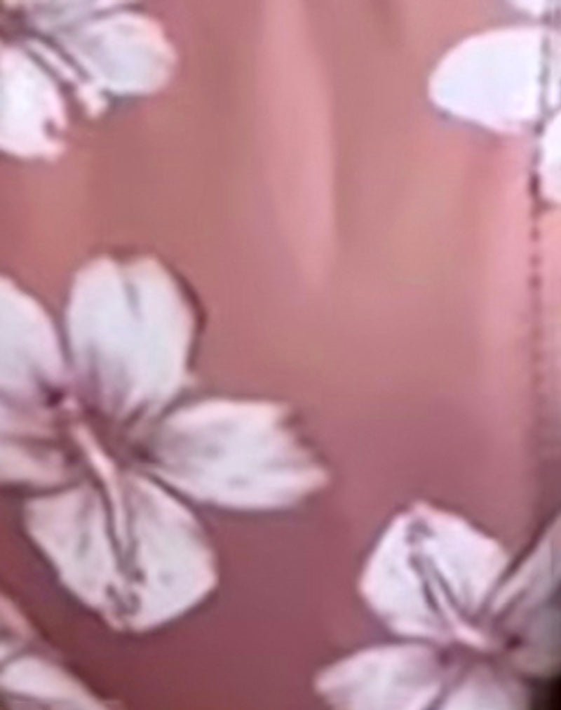 Lentra Bikini Bottom in Hibiscus Floral