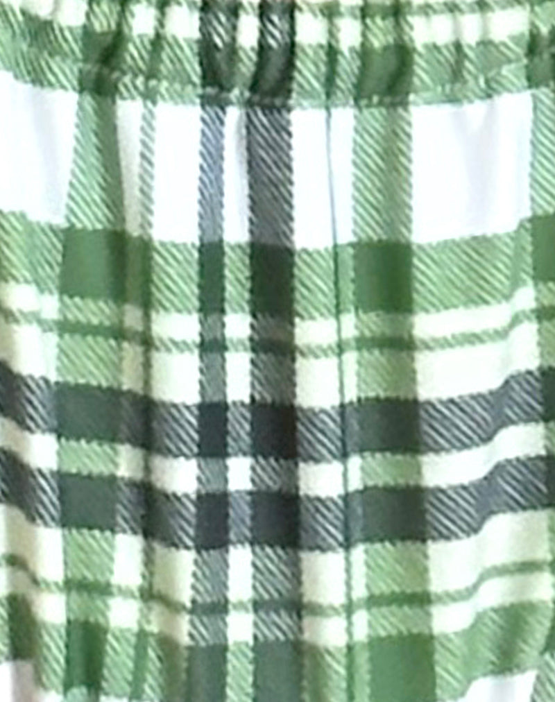 Nakeela Bikini Bottom in Green Tartan
